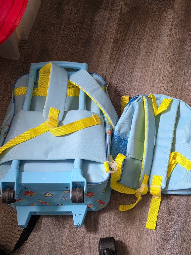 Paw Patrol reiskoffertje, Gebruikt, Blauw, Ophalen of Verzenden, Wieltjes