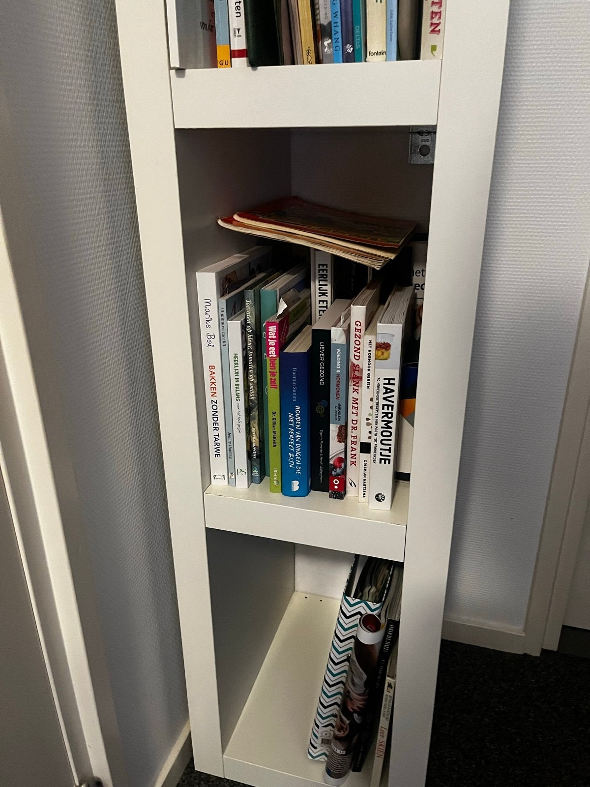 Ikea  Kallax boekenkast - Wit in nette staat, Ophalen, 50 tot 100 cm, Zo goed als nieuw, 150 tot 200 cm
