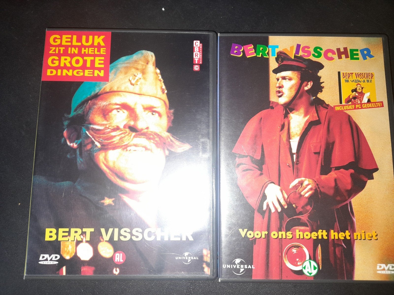 2 dvd's Bert Visscher, Alle leeftijden, Ophalen of Verzenden, Zo goed als nieuw, Stand-up of Theatershow
