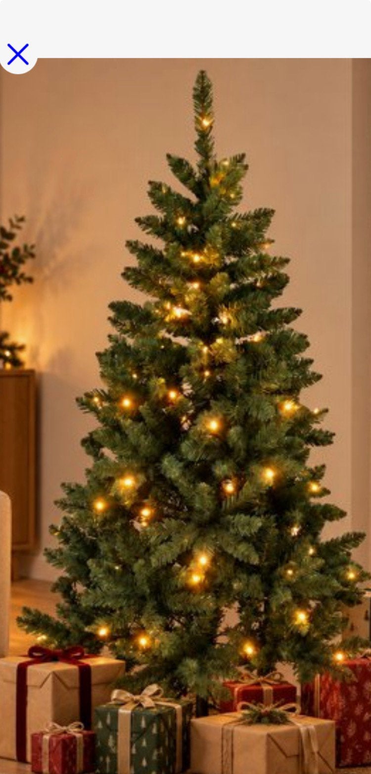 Kerstboom met verlichting, Ophalen, Zo goed als nieuw