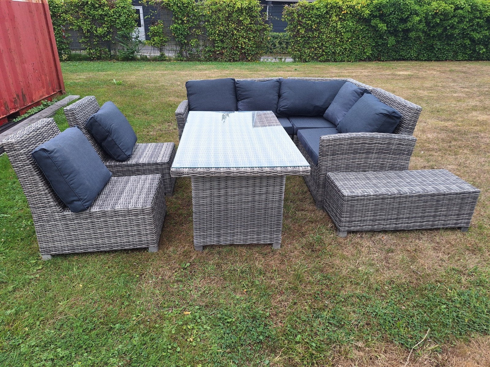 loungeset tuin, Ophalen, Gebruikt, Kunststof