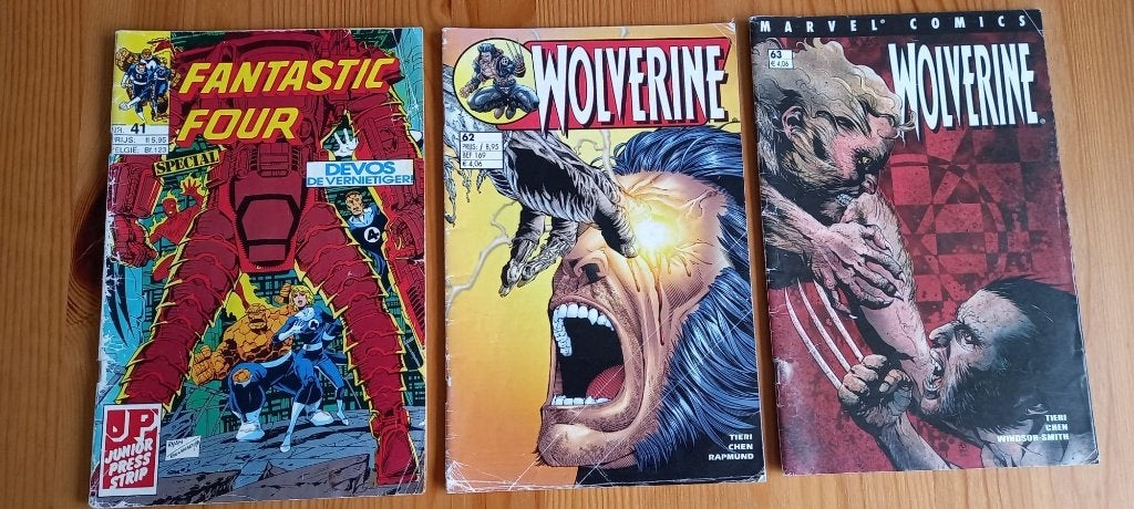 Comics Wolverine & Fantastic Four (3x), Boeken, Strips | Comics, Zo goed als nieuw, Meerdere comics, Amerika, Ophalen of Verzenden