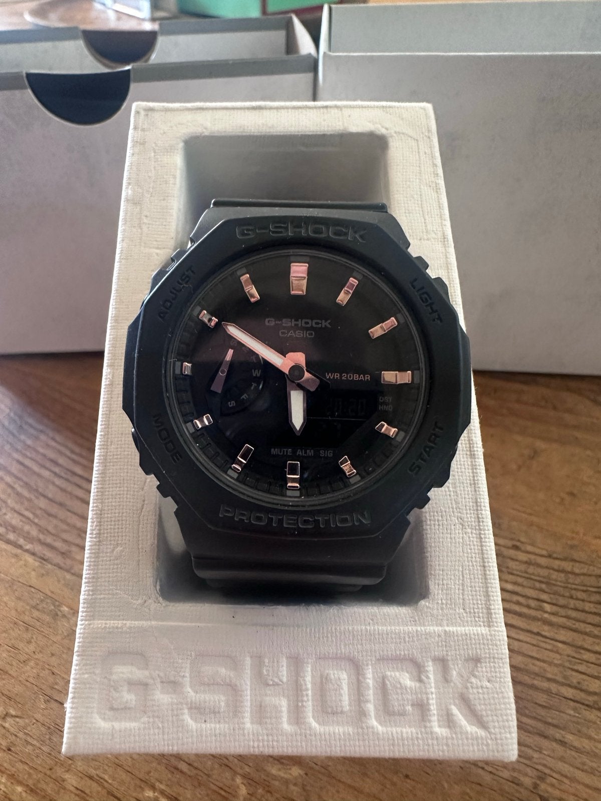 Casio G-Shock GA-2100 horloge 43mm, Sieraden, Tassen en Uiterlijk, Horloges | Heren, Zo goed als nieuw, Polshorloge, Casio, Kunststof
