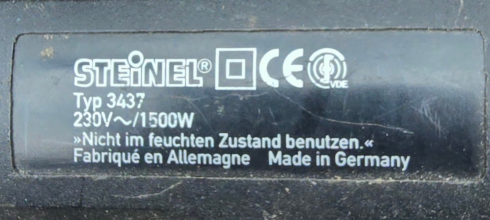 Steinel heteluchtpistool HL 500, 1500W, Made in Germany, Ophalen, Gebruikt, Overige typen, Overige merken