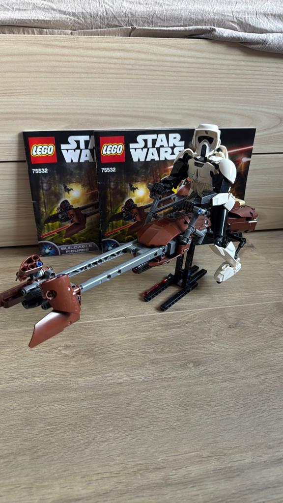 LEGO Star Wars Scout Trooper & Speeder Bike (75532), Ophalen of Verzenden, Gebruikt