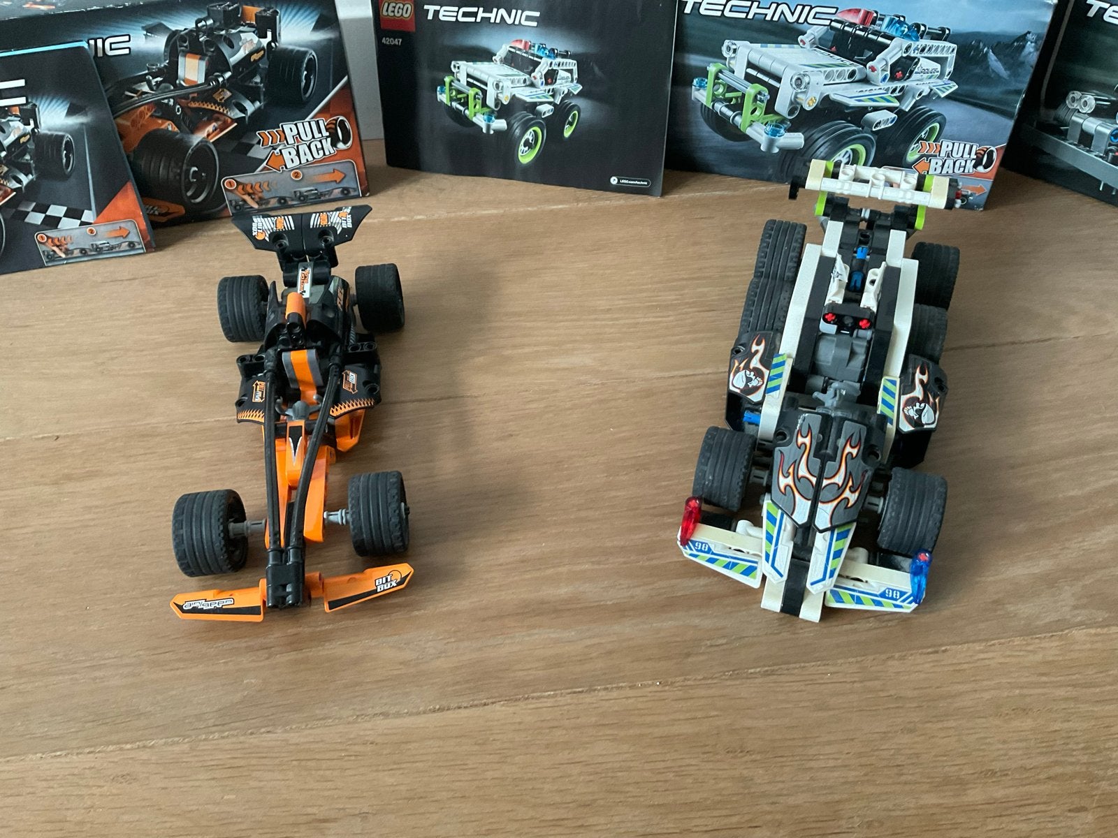 LEGO Technic Pull Back Raceauto's (2 sets), Ophalen of Verzenden, Gebruikt, Overige merken