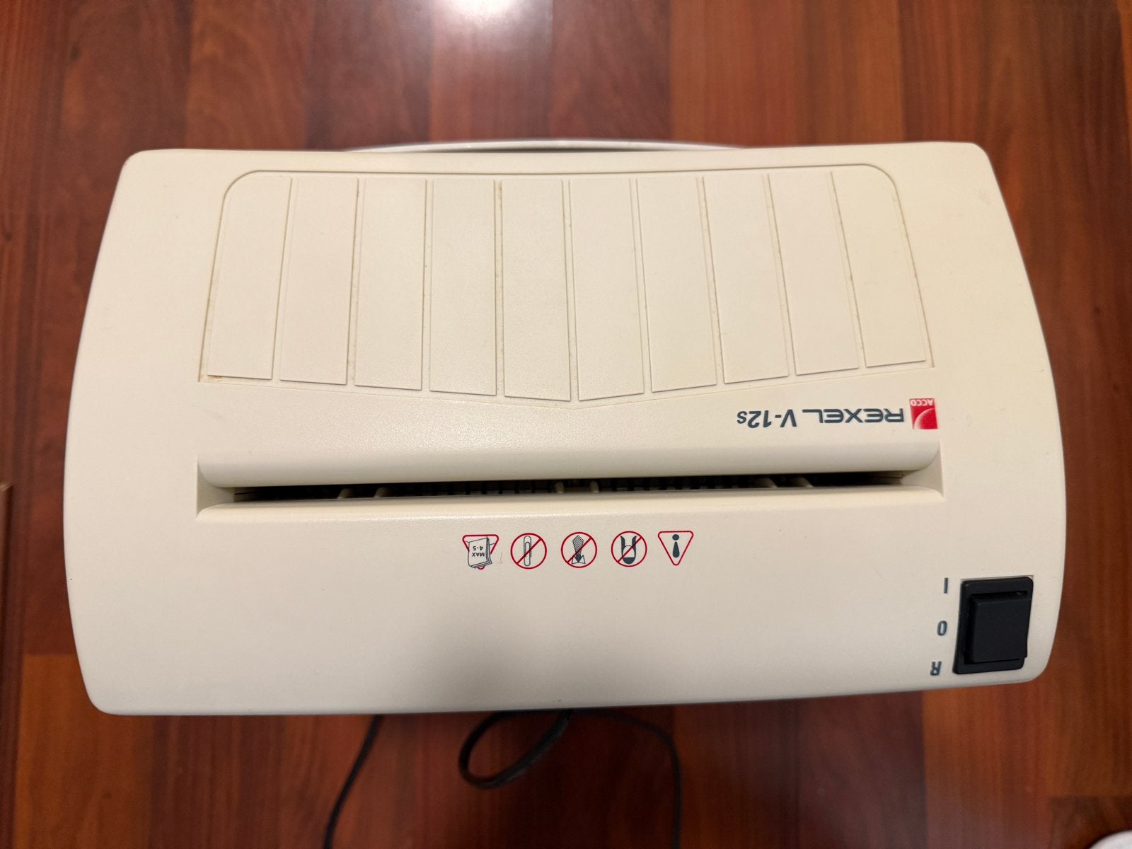 Rexel V-12s papier versnipperaar in goede staat, Ophalen, Gebruikt