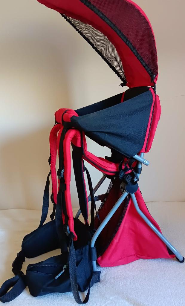 Kinderdrager met zonbescherming  HAUCK, Kinderen en Baby's, Babydragers en Draagdoeken, Gebruikt, Rug, Draagzak, Ophalen