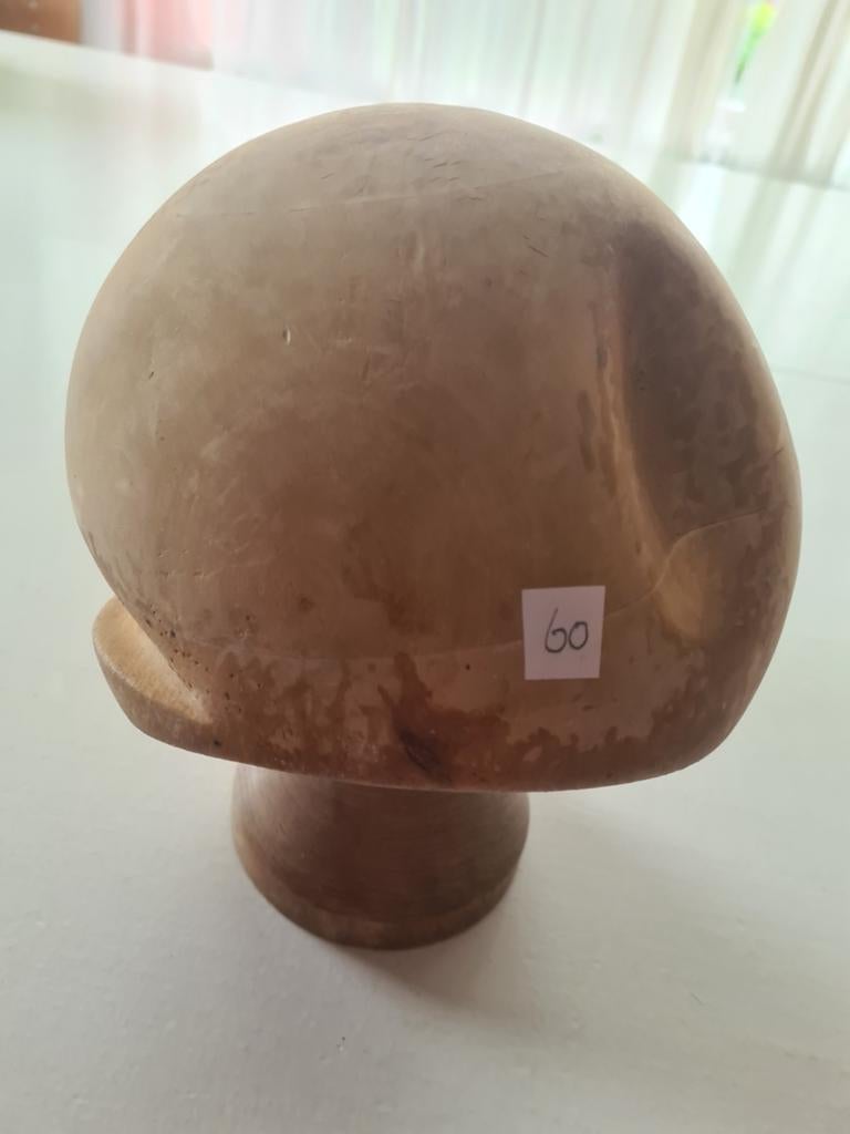 Vintage houten hoedenmal - Hoedenstandaard, Antiek en Kunst, Ophalen