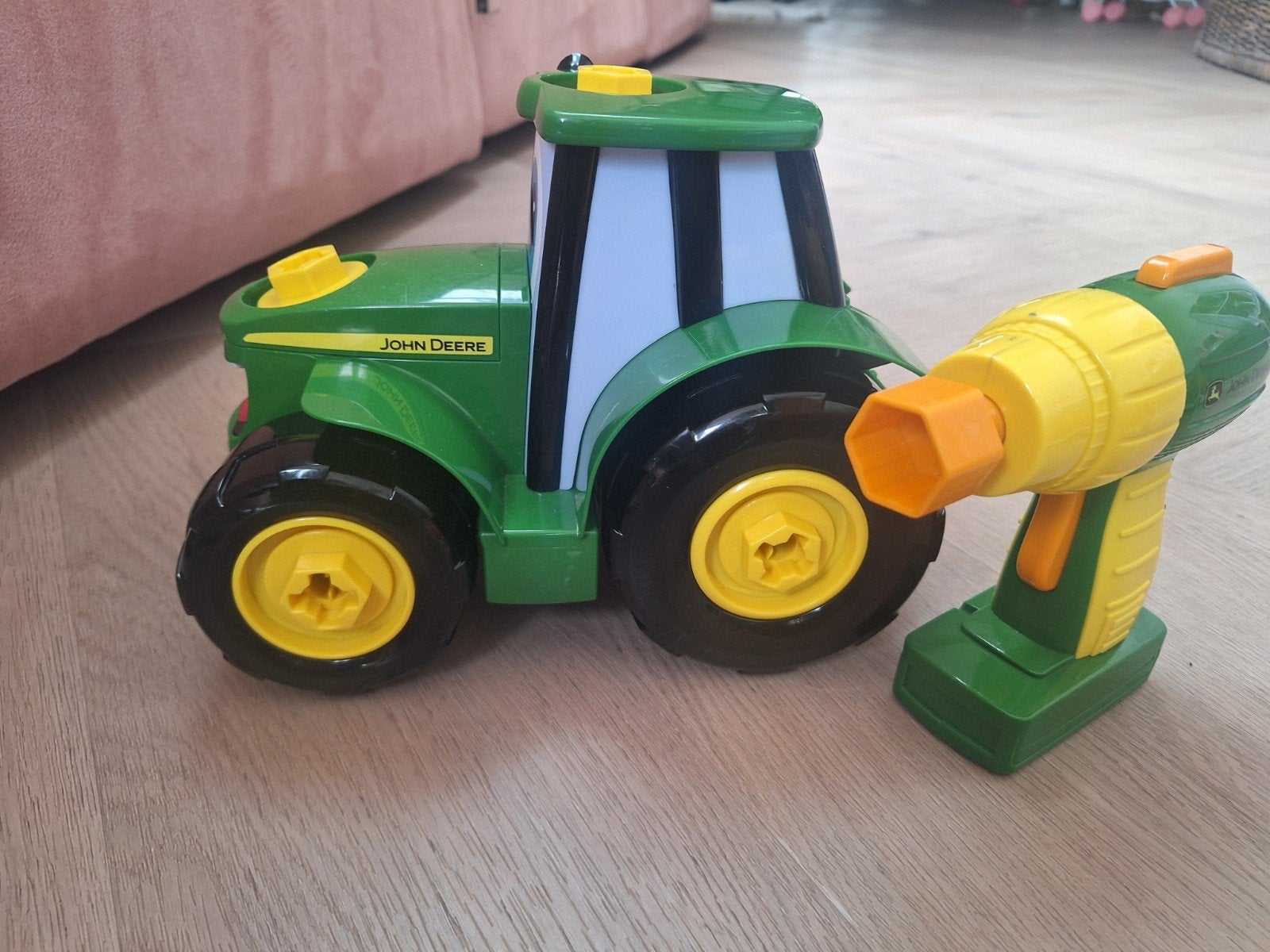 John Deere Tractor met Boormachine Speelgoed, Ophalen of Verzenden, Zo goed als nieuw, Jongen of Meisje