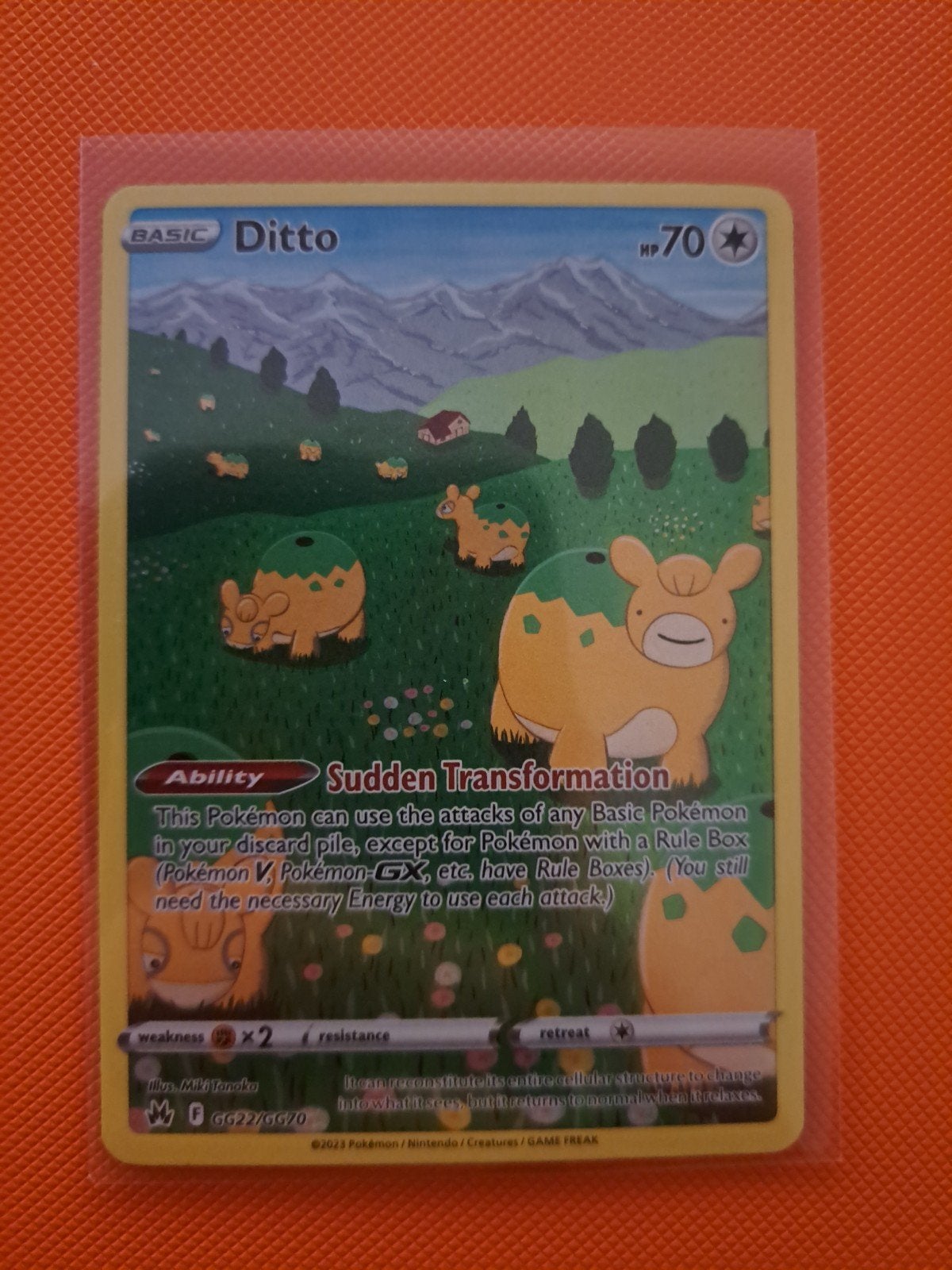 Pokémon Kaart: Ditto GG22/GG70 (Crown Zenith), Ophalen of Verzenden, Gebruikt, Losse kaart
