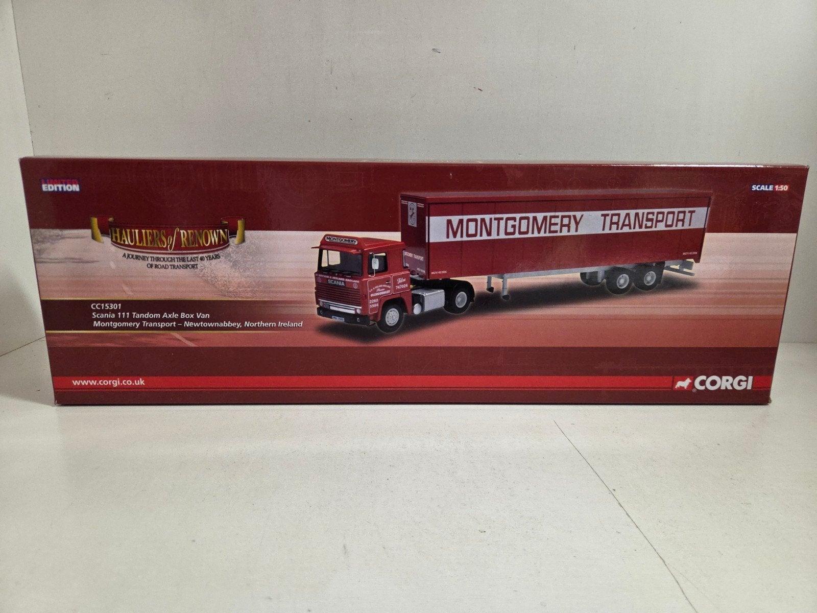 Corgi Scania 111 Montgomery Transport, Corgi, ., Ophalen of Verzenden, Zo goed als nieuw