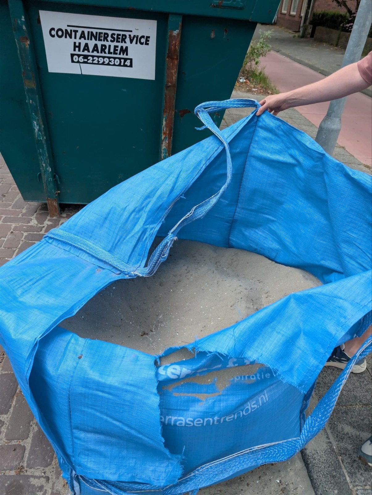 Halve kuub schoon zand, Ophalen, Nieuw, Ophoogzand