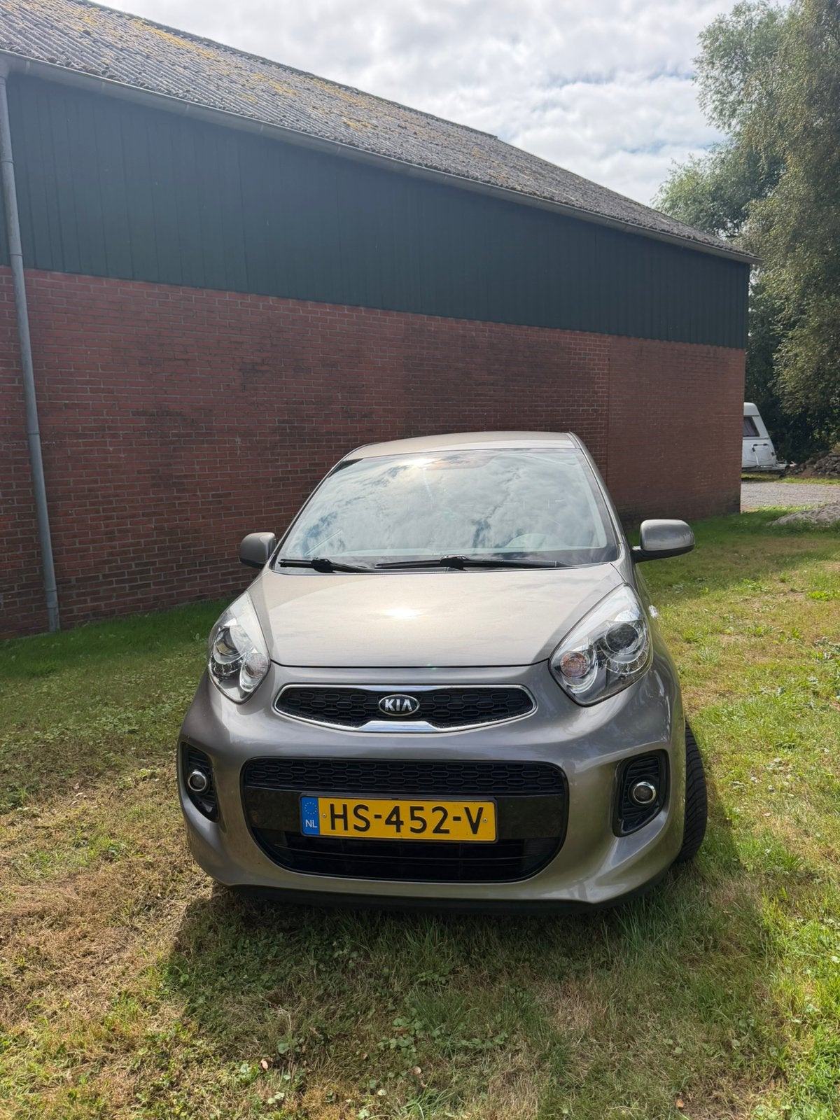 Kia Picanto 1.0 Cvvt 5-DRS 2015 Grijs, Auto's, Zwart, Leder en Stof, Origineel Nederlands, 24 km/l