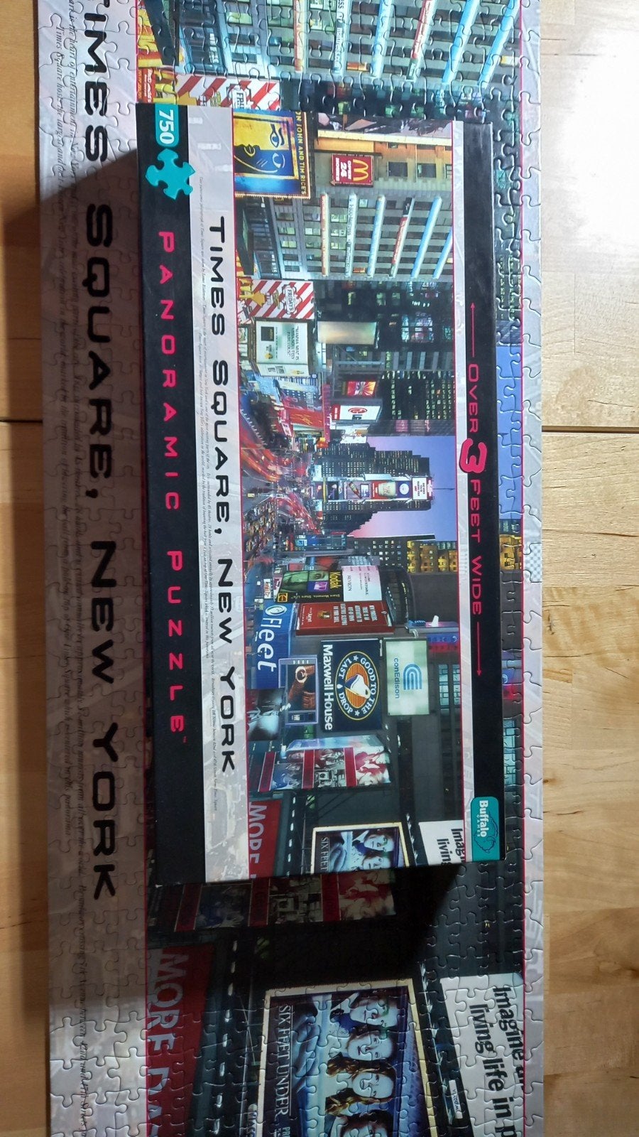 Buffalo Games Times Square New York Panoramische Puzzel, Ophalen of Verzenden, 500 t/m 1500 stukjes, Zo goed als nieuw, Legpuzzel