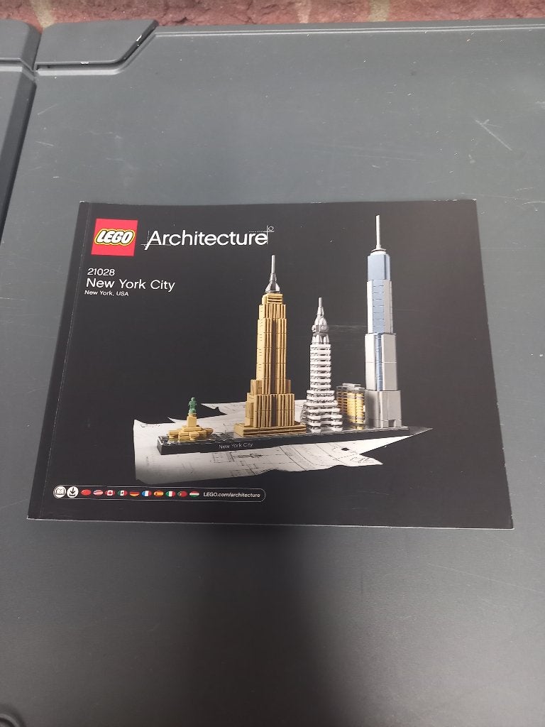lego 21028 new york instructieboek serie architecture, Ophalen of Verzenden, Zo goed als nieuw, Lego, Architecture