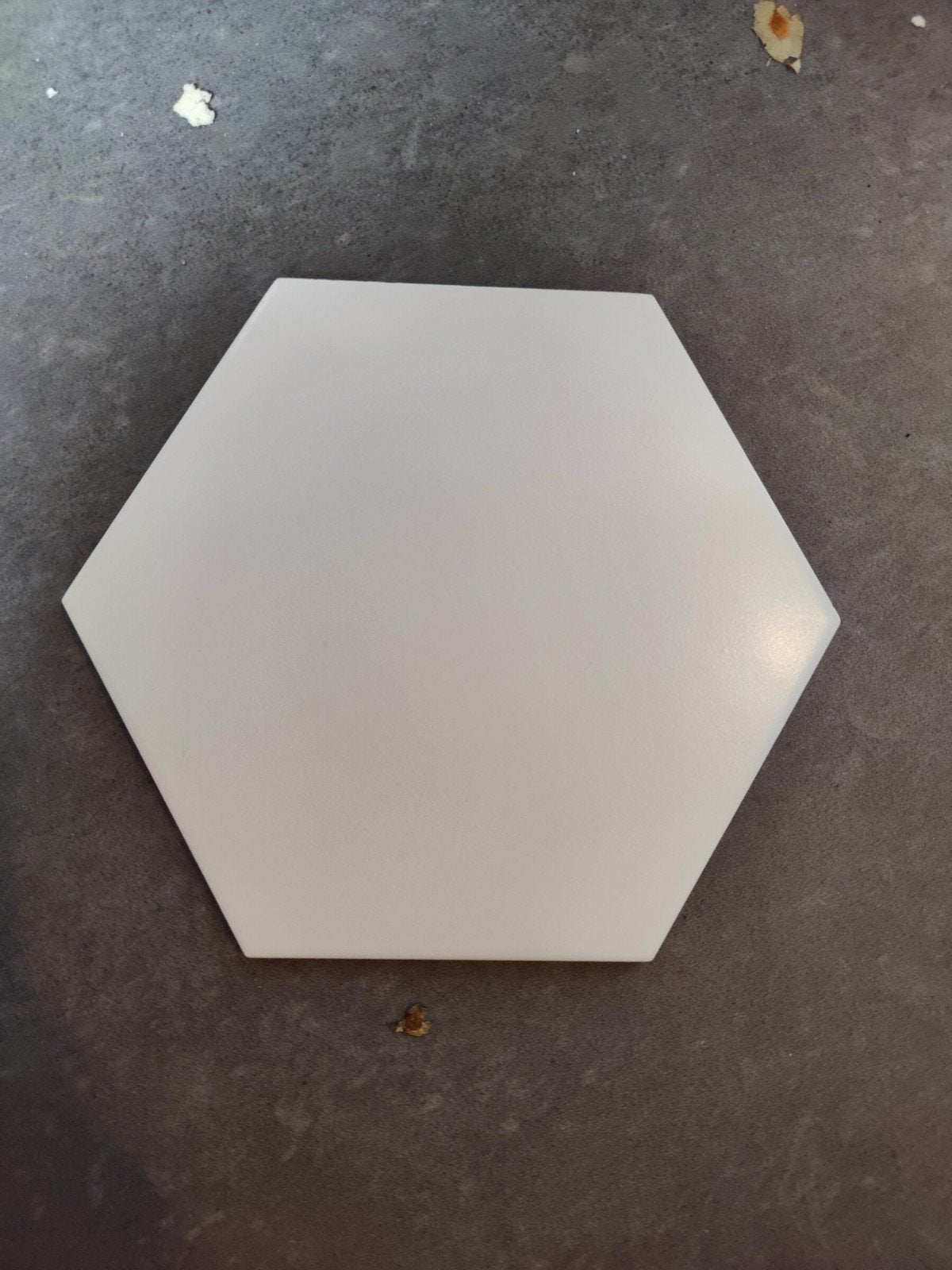 57 Witte zeshoekige porseleinen tegels (17,5x20,2 cm), Doe-het-zelf en Verbouw, Tegels, Nieuw, Minder dan 5 m², Wandtegels, Keramiek