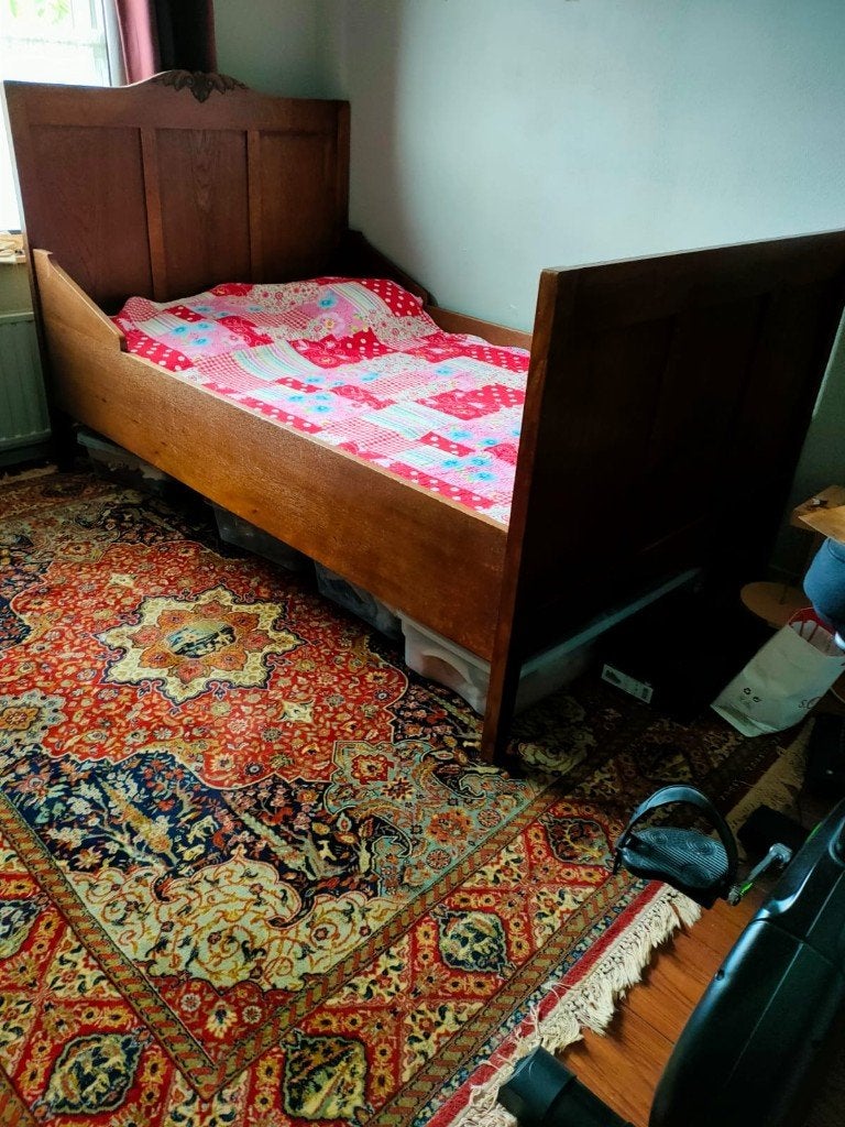 Bed, Ophalen, Gebruikt, Eenpersoons, 120 cm