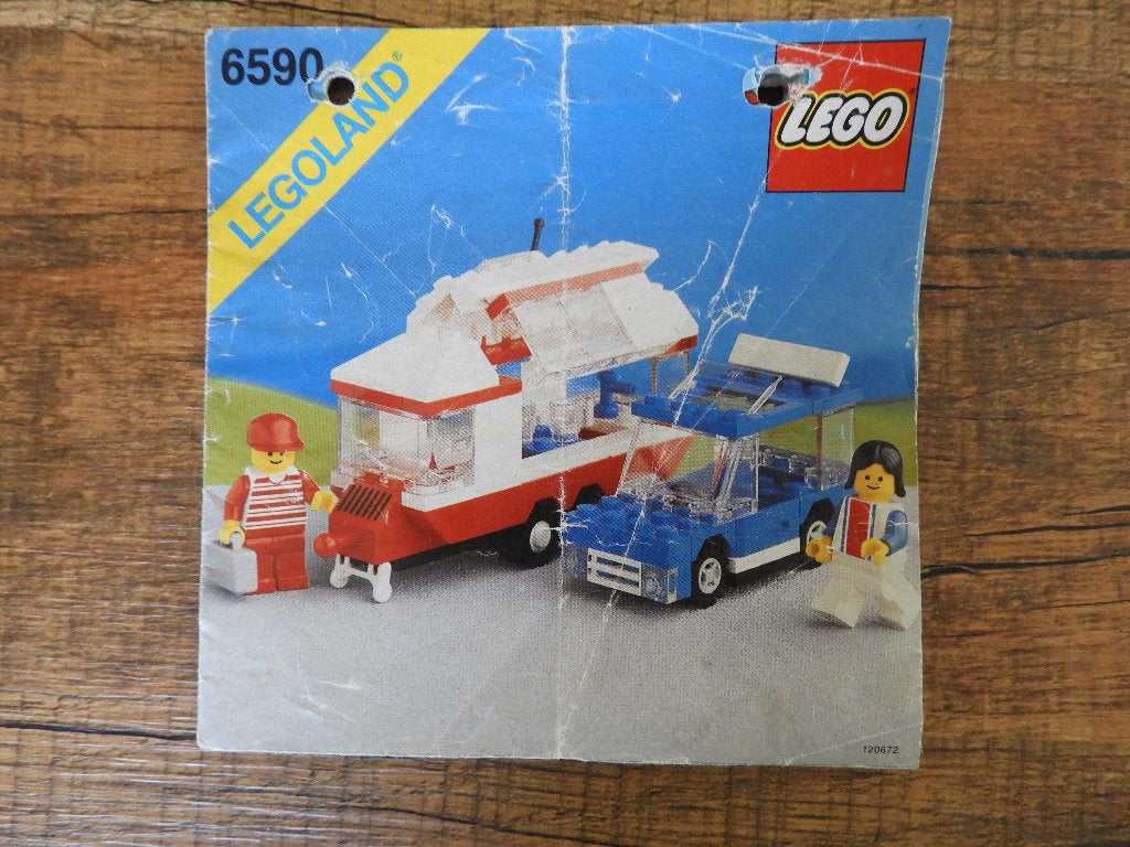 Lego 6590 Vintage Vacation Camper, Kinderen en Baby's, Speelgoed | Duplo en Lego, Compleet, Gebruikt, Lego, Ophalen of Verzenden