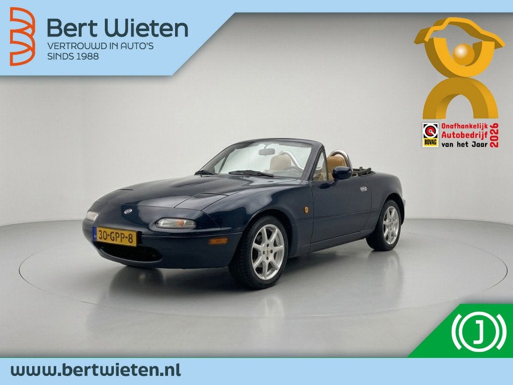 Mazda MX-5 1.6i | Hardtop | Nieuw interieur | (bj 1997), Auto's, Beige, Cabriolet, Leder, Bedrijf