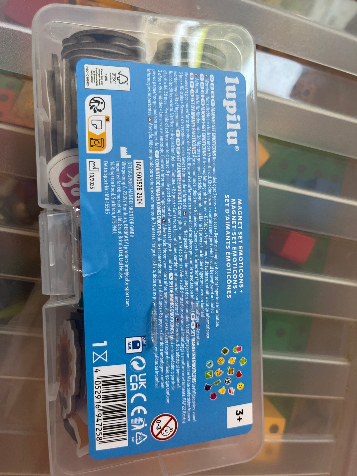Lupilu Magneet Set Emoticons - Educatief Speelgoed, Ophalen, Nieuw, Knutselen