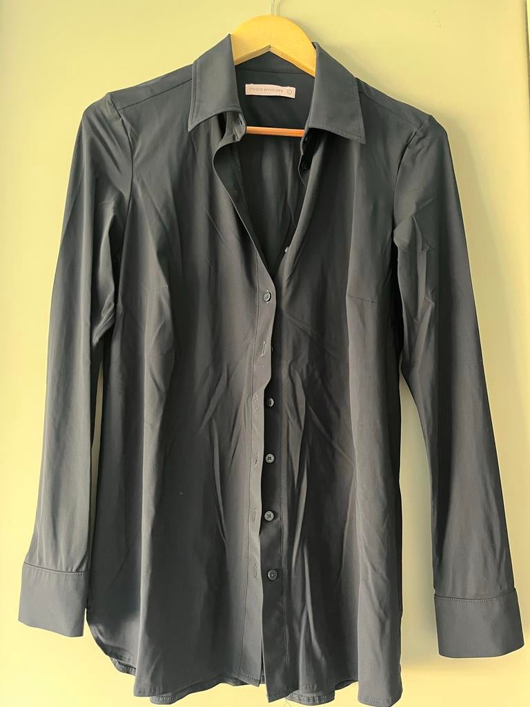 Studio Anneloes Blouse - Donkerblauw, Kleding | Dames, Blouses en Tunieken, Ophalen of Verzenden, Zo goed als nieuw, Maat 38/40 (M)