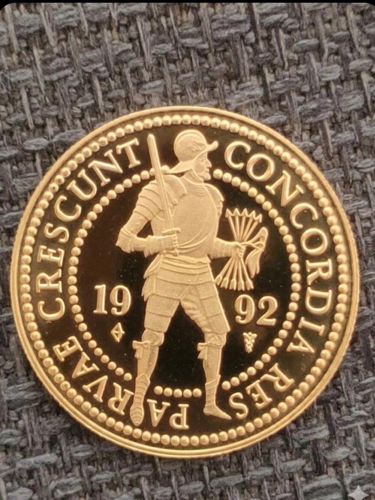 Gouden dubbele dukaat, Ophalen of Verzenden, Goud, Losse munt, Goud