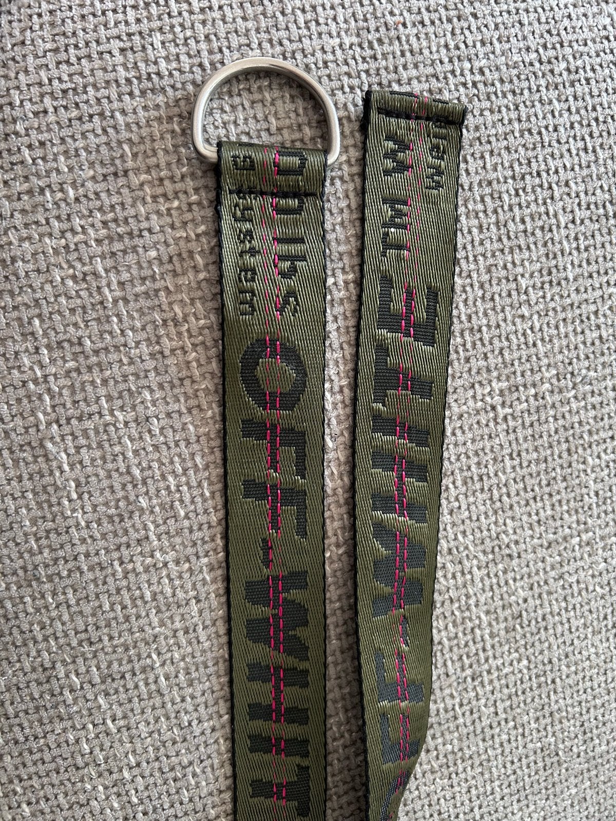 Off-White riem - 100 cm - Zo goed als nieuw groen, Overige kleuren, Tailleriem, Ophalen of Verzenden, Zo goed als nieuw
