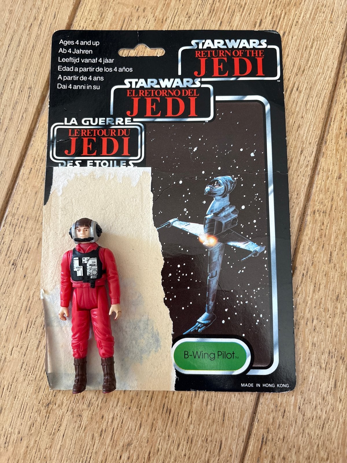 Star Wars Return of the Jedi B-Wing Pilot actiefiguur 1984, Verzamelen, Ophalen of Verzenden, Gebruikt, Actiefiguurtje