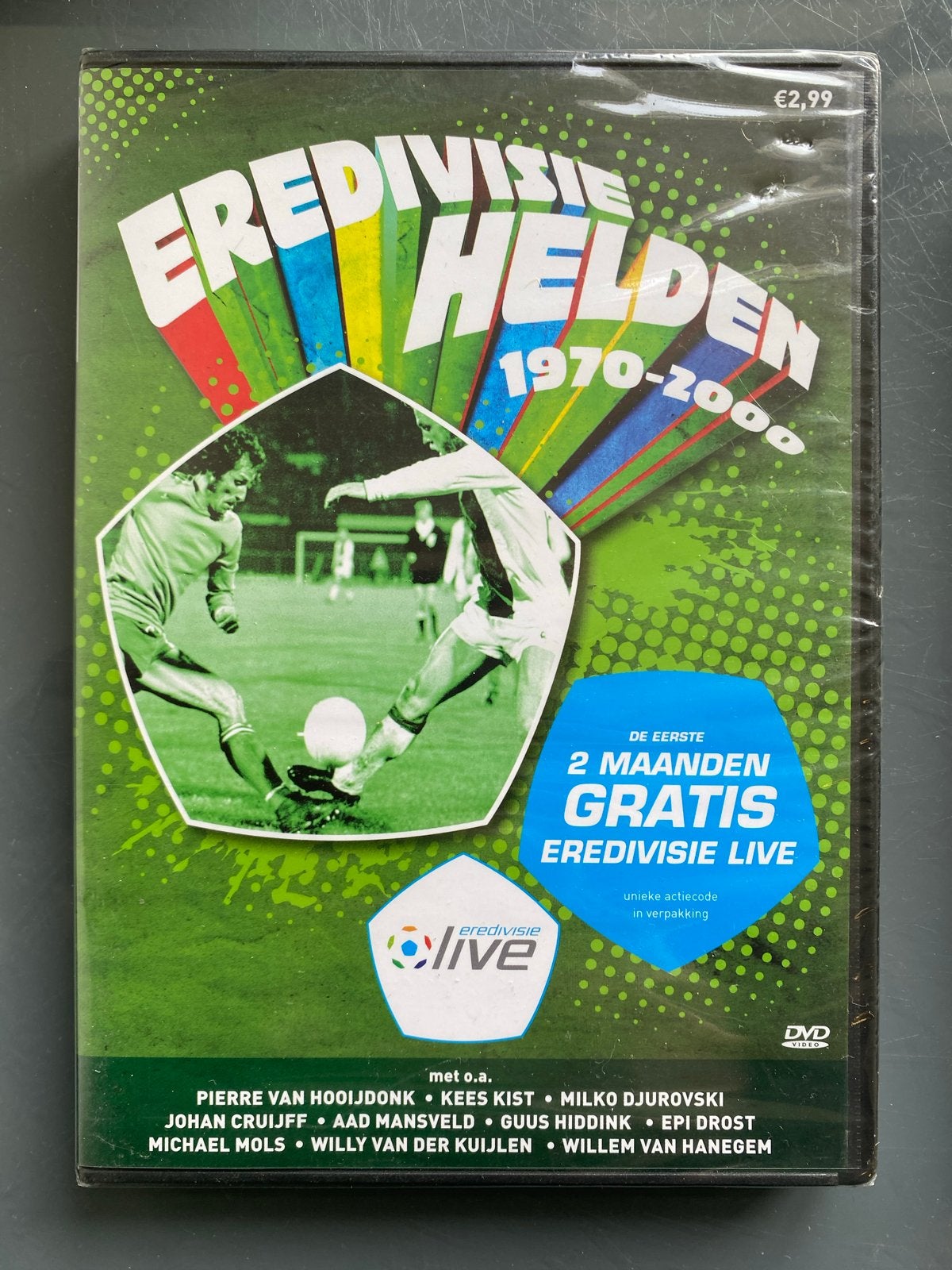 Eredivisie Helden 1970-2000 DVD - Voetbal Documentaire, Alle leeftijden, Ophalen of Verzenden, Nieuw in verpakking, Documentaire