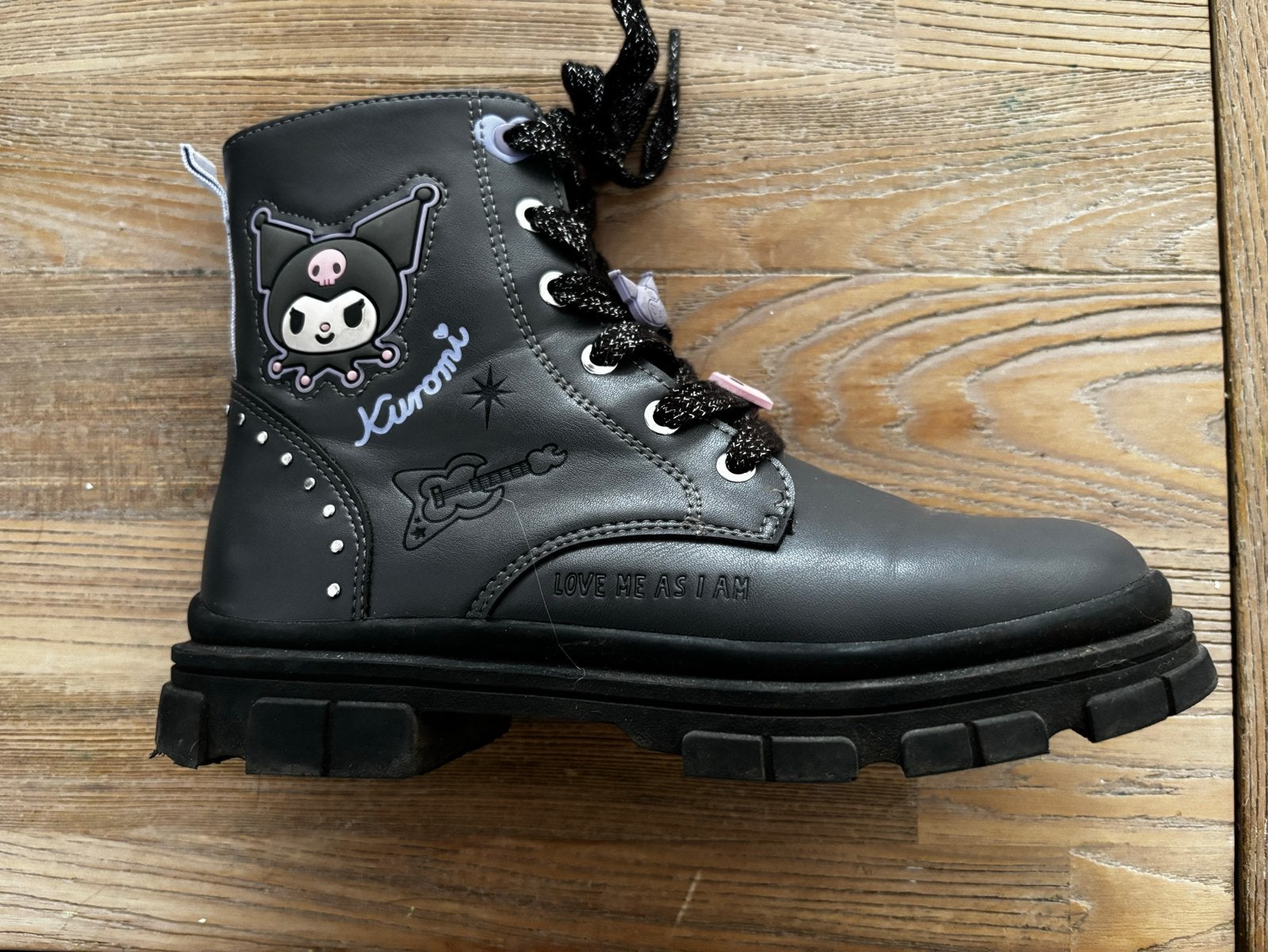 Kuromi boots mt 34 zgan donker grijs, Ophalen of Verzenden, Zo goed als nieuw, Meisje, Laarzen