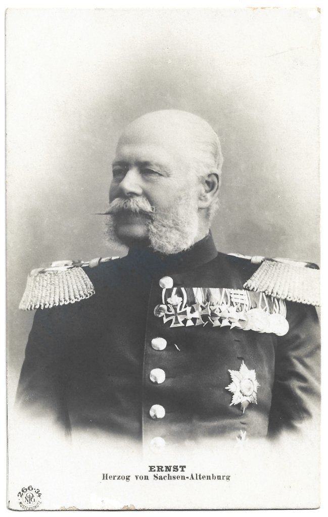 Sachsen-Altenburg (1) Ernst I, Verzenden, Zo goed als nieuw, Buitenland, Kaart, Foto of Prent