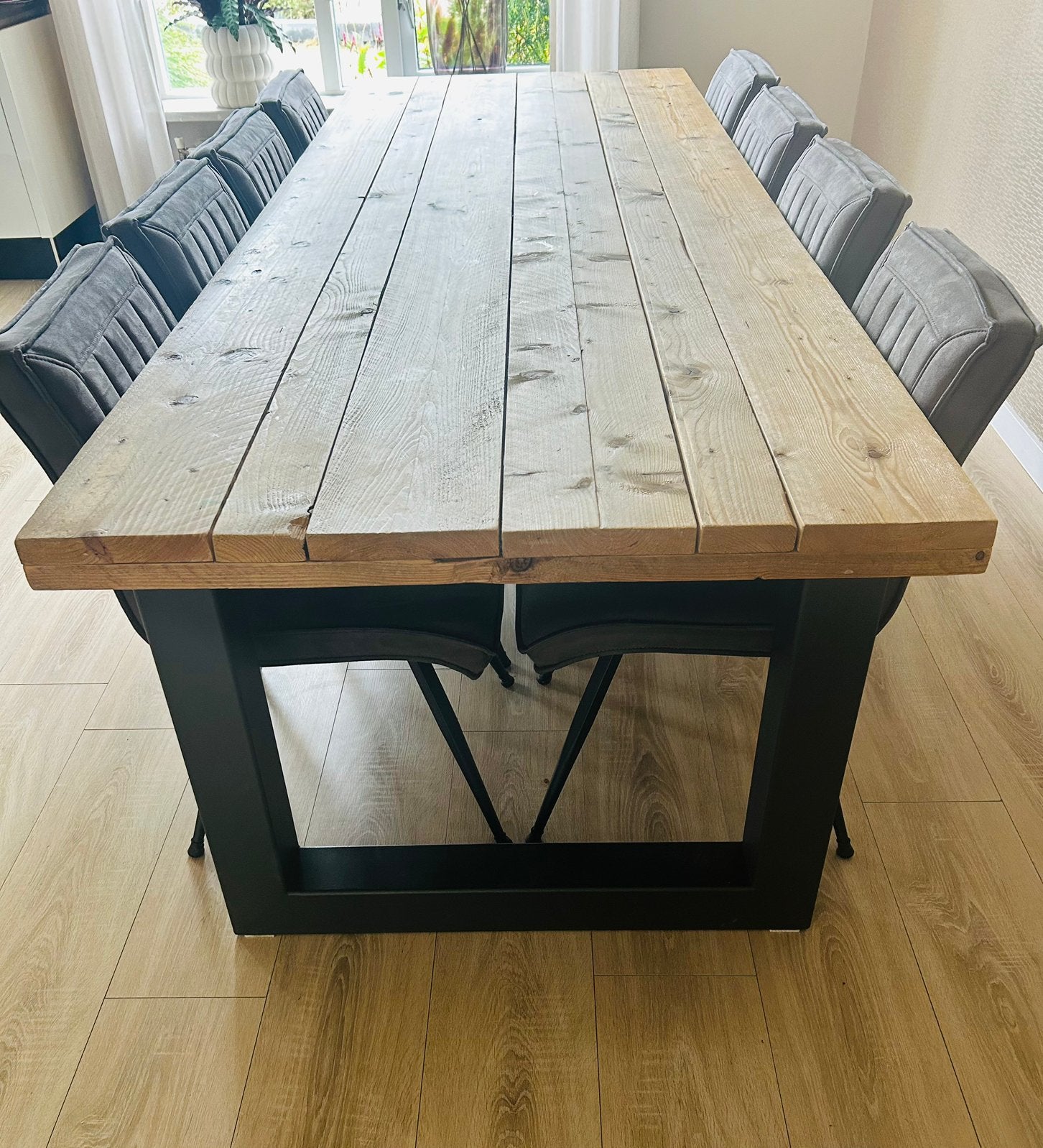 Eetkamertafel, Ophalen, 200 cm of meer, 50 tot 100 cm, Zo goed als nieuw
