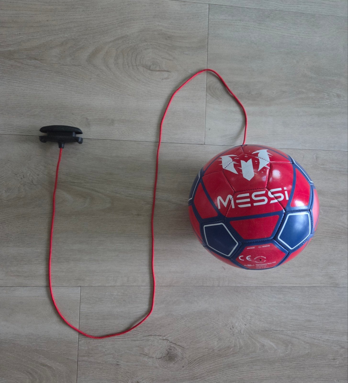 Messi voetbal met elastiek - Ideaal voor training, Maat XS of kleiner, Ophalen, Zo goed als nieuw, Bal