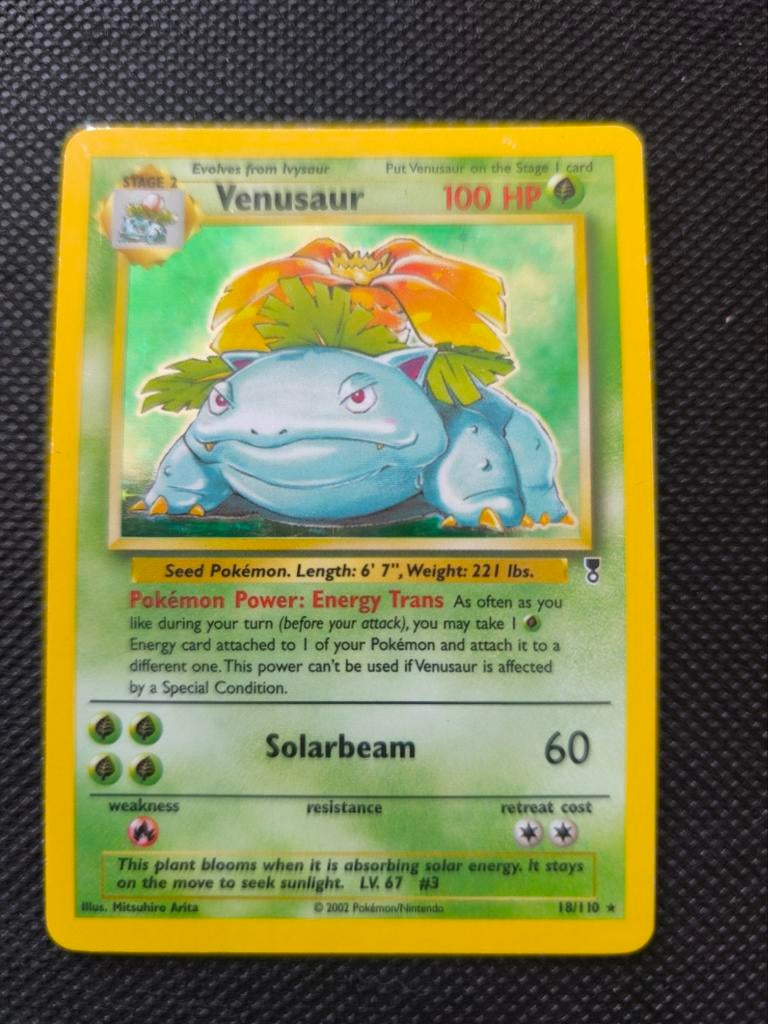 Venusaur 18/110 Legendary Pokémon Kaart, Ophalen of Verzenden, Gebruikt, Losse kaart