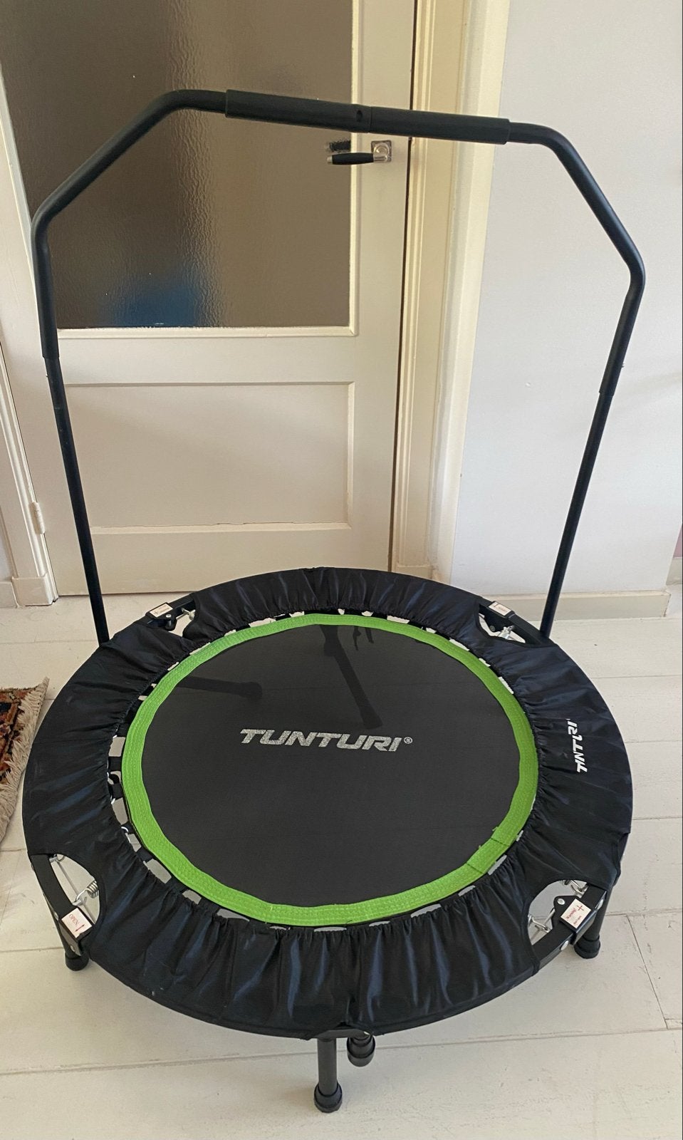 Tunturi fitness trampoline met handvat, Ophalen, Zo goed als nieuw