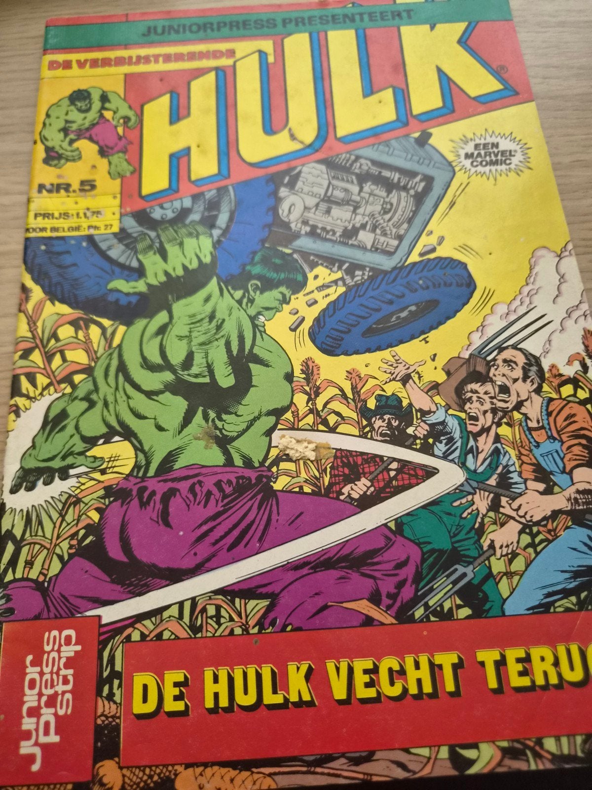De Verbysterende Hulk Nr. 5 - Juniorpress Strip, Boeken, Ophalen of Verzenden