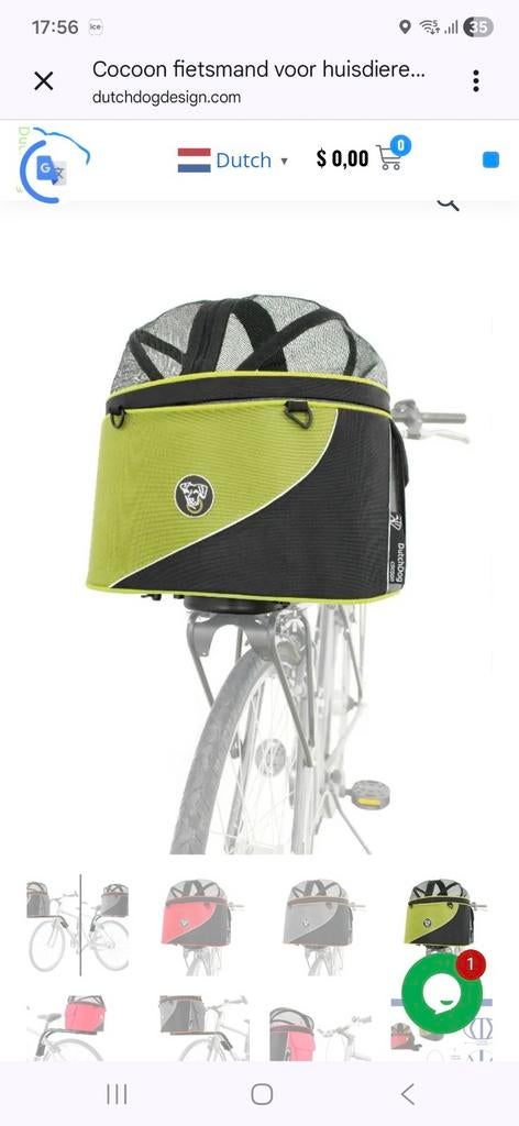 Honden fiets mand, Ophalen of Verzenden