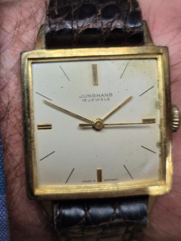 Junghans vintage horloge, Overige merken, Overige materialen, Polshorloge, Ophalen of Verzenden