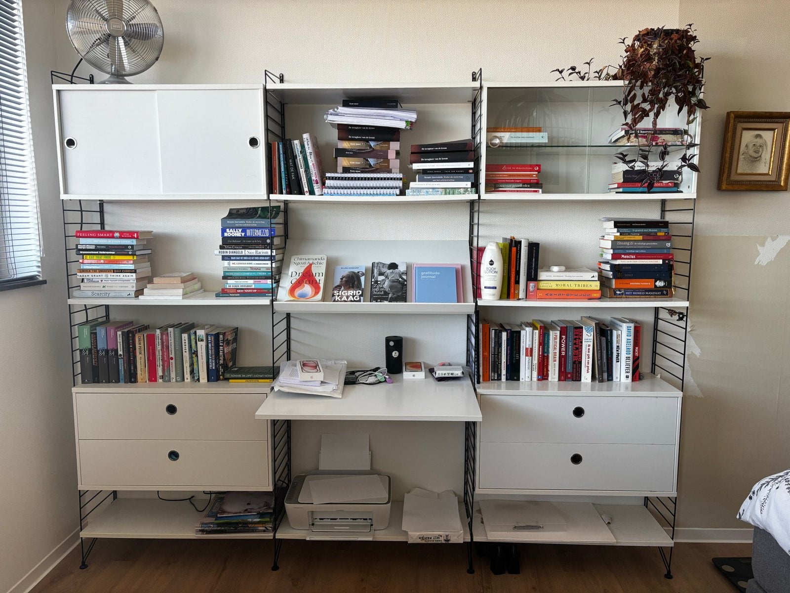Onderdelen Modulair String wandsysteem, Ophalen, Gebruikt, 200 cm of meer, Met lade(s)
