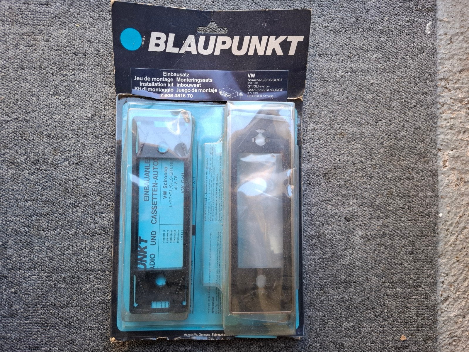 blaupunkt volkswagen scirocco golf inbouwframe NOS!, Ophalen of Verzenden, Nieuw