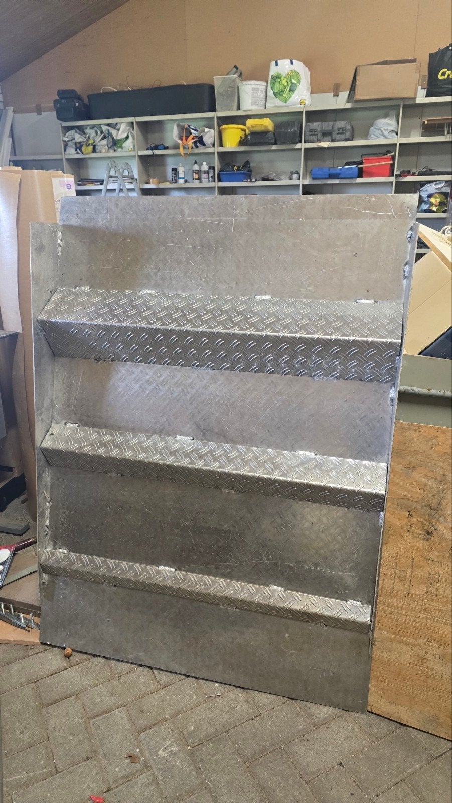 Zware Aluminium Oprijplaten / Drempelhulpen (2 stuks - indus, Ophalen of Verzenden, Zo goed als nieuw