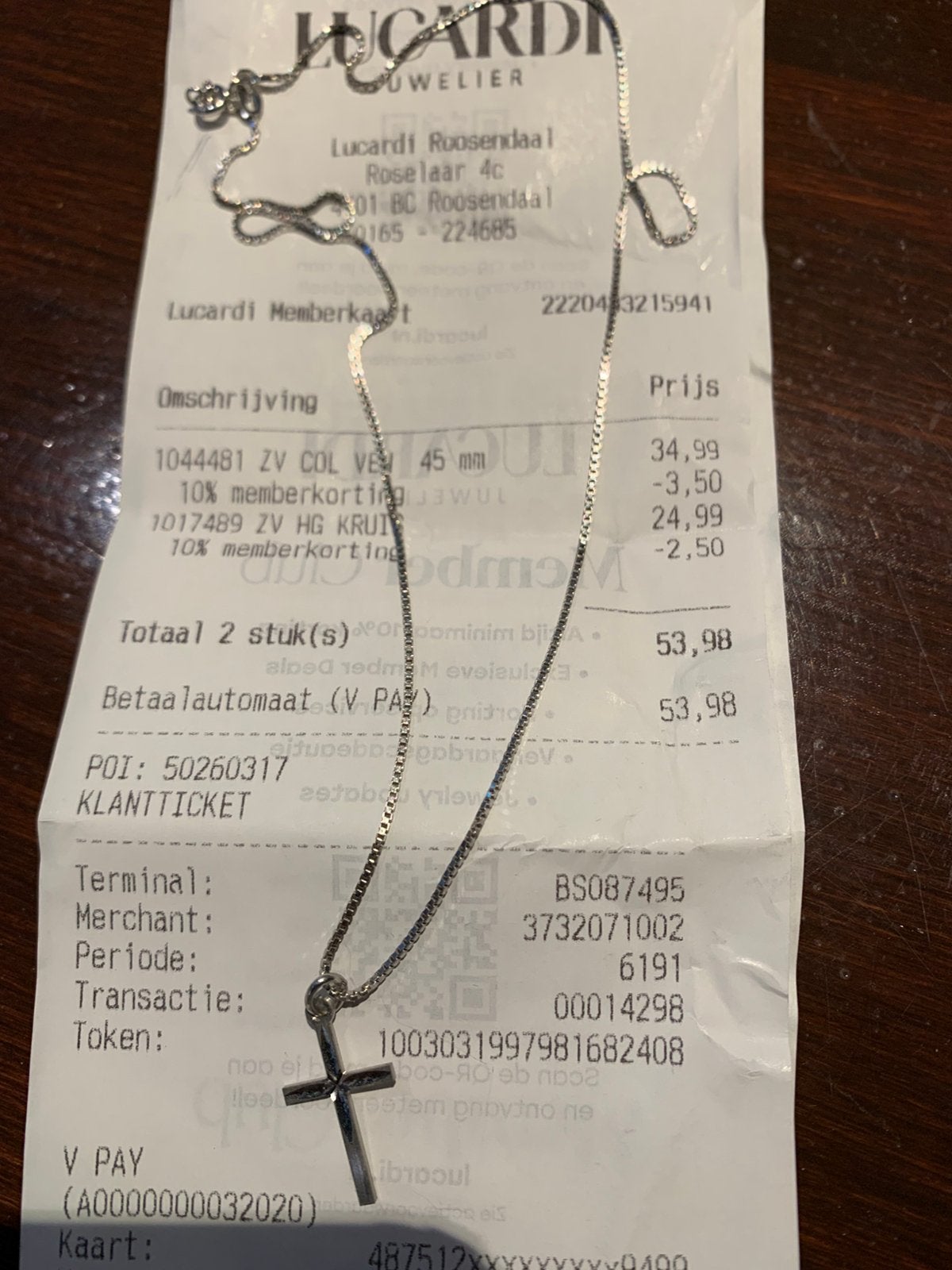 Klein zilveren kruisje +kettinkje, Sieraden, Tassen en Uiterlijk, Kettinghangers, Ophalen of Verzenden, Zo goed als nieuw, Zilver