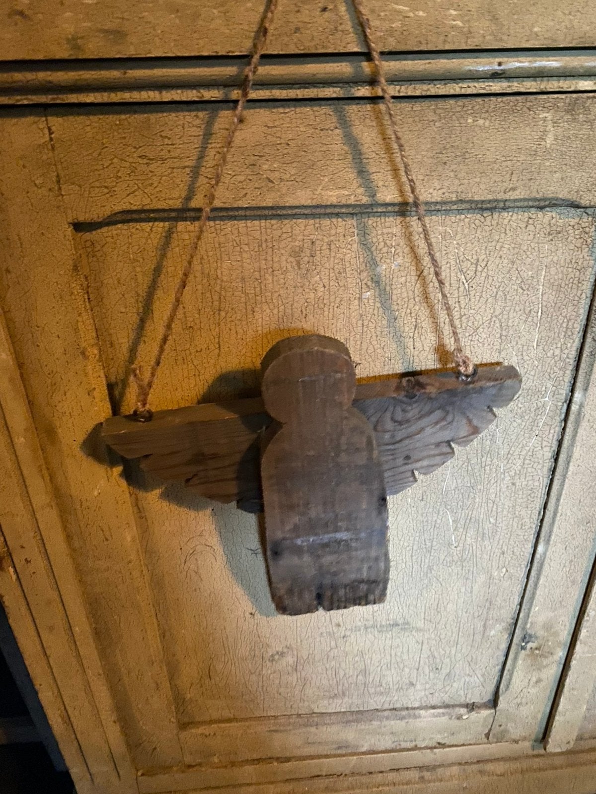 Houten engel, Ophalen of Verzenden, Zo goed als nieuw