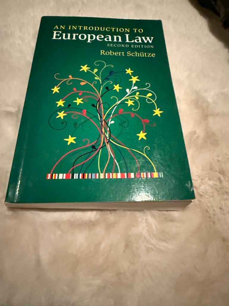 An Introduction to European Law - Robert Schütze, Ophalen of Verzenden, Gamma, Zo goed als nieuw, WO