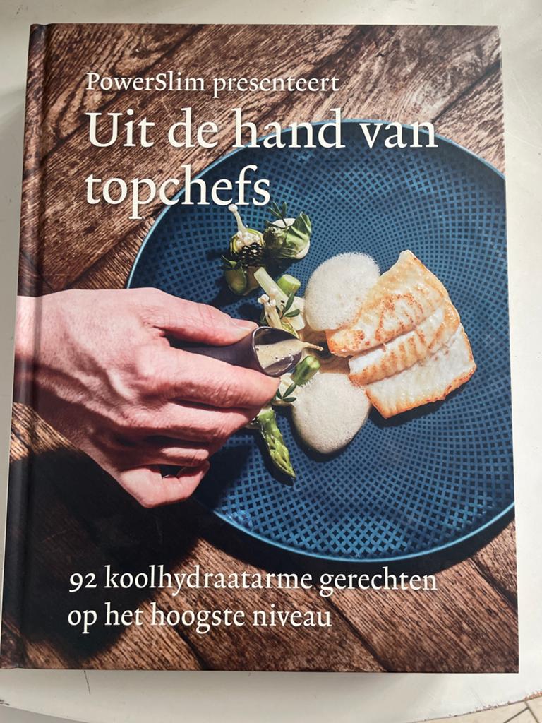Powerslim Kookboek: Uit de hand van topchefs, Boeken, Kookboeken, Hoofdgerechten, Ophalen of Verzenden, Zo goed als nieuw, Gezond koken
