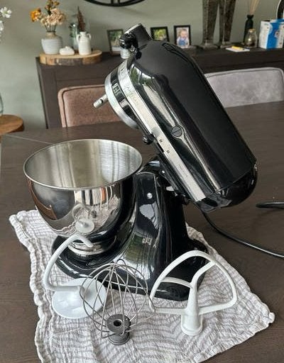 KitchenAid Artisan Keukenmixer - Zwart -, Ophalen of Verzenden, Gebruikt, Zwart