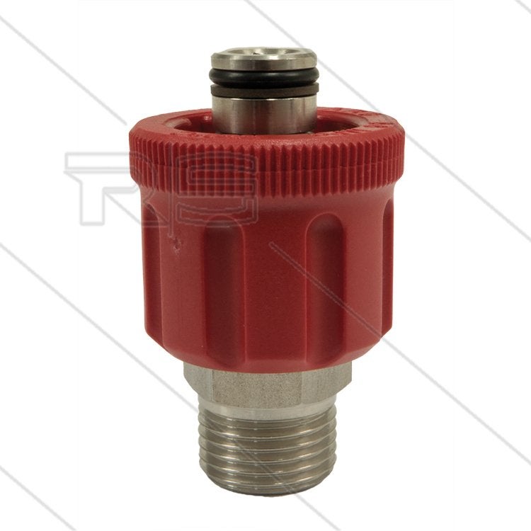 RVS Wartel M24 Rood 15mm Hogedruk, Verzenden