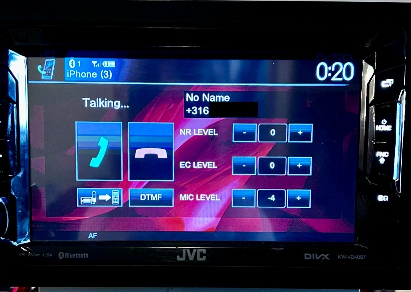 Jvc KW-V240BTautoradio mt Bluetooth&video&achteruitrijcamera, Ophalen of Verzenden, Zo goed als nieuw