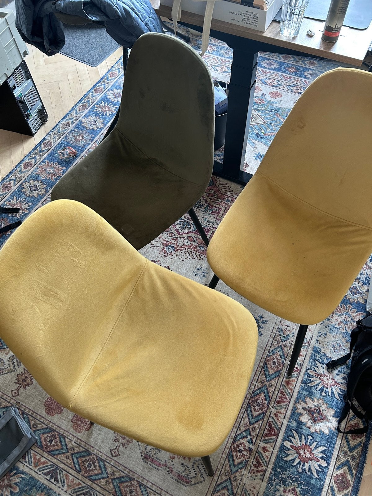 Gratis ophalen set stoelen, Huis en Inrichting, Fauteuils, Ophalen, Zo goed als nieuw, 75 tot 100 cm